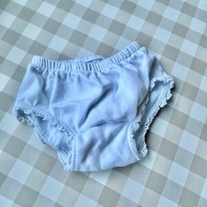 Creative Knitwear Soft White Kids Diaper Cover with Red Razorback